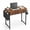 Brown RUST, variant on edx Small Desk with Drawers & Iron Hook, 32 Inch Computer Desk,White Vanity Desk with Storage Bag Modern Gaming Writing Desk Study Table for Home Office, White
