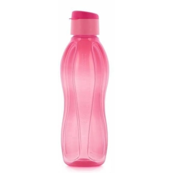 Tupperware Aquasafe 1L Pink Bottle – Flip Top, Easy Grip, Everyday Hydration
