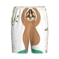 thumbnail image 4 of Fotbe Cute Sloth In Yoga Pose Tree Pajama Shorts for Men, Men's Pajama Bottoms, Sleepwear,Short Pajama Pants-Medium, 4 of 9