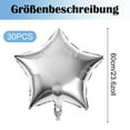 thumbnail image 3 of Globos de estrella de plata, globos de estrella, 30 piezas, globos de helio de 18 pulgadas, globos de aluminio, decoración con globos, estrella grande para decoración de bodas, decoración de, 3 of 7