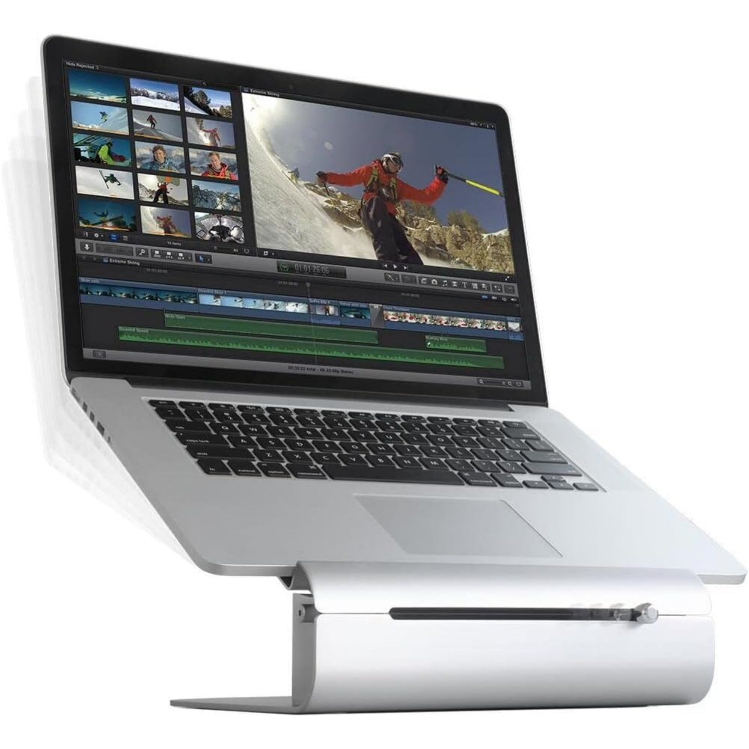 Adjustable Height Laptop Stand  (Silver)