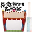 thumbnail image 2 of 1 juego de marionetas de sombras (DIY) con accesorios, juego de marionetas de sombras para niños, teatro de marionetas de sombras y juguetes para contar historias, 2 of 7
