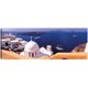 thumbnail image 1 of Cuadro Decorativo - Santorini sobre el agua Jr Impresión en canvas, estrechado., 1 of 2
