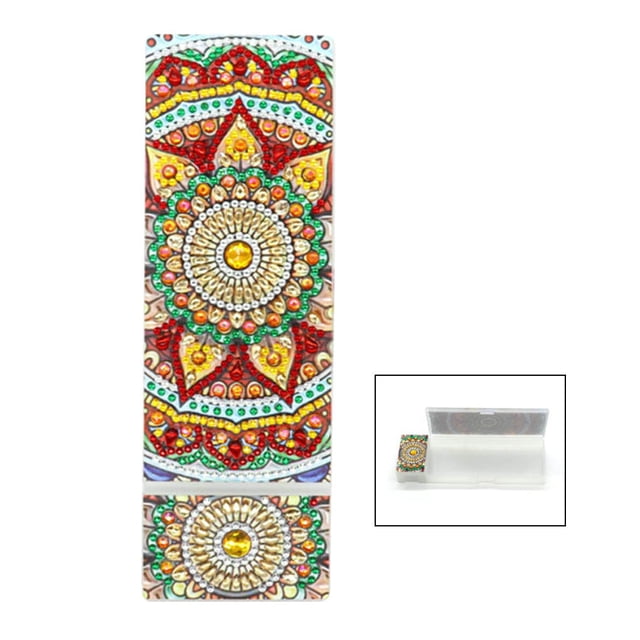 Caja organizadora de plástico DIY 5D en forma especial diamante pintura papelería caja de lápices contenedor de joyería, bj036 kenally HA8872-03B