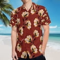 thumbnail image 5 of High Quality Hawaiian Shirts for Men Short Sleeve Aloha Beach Shirt Floral Summer Casual Button Down Shirts Blouses TM4BQY, 5 of 7