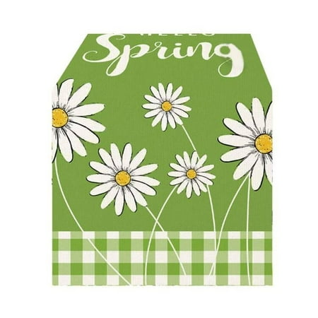 

Summer Festival Cute Cotton Linen Table Flag Decoration Cloth Table Runners
