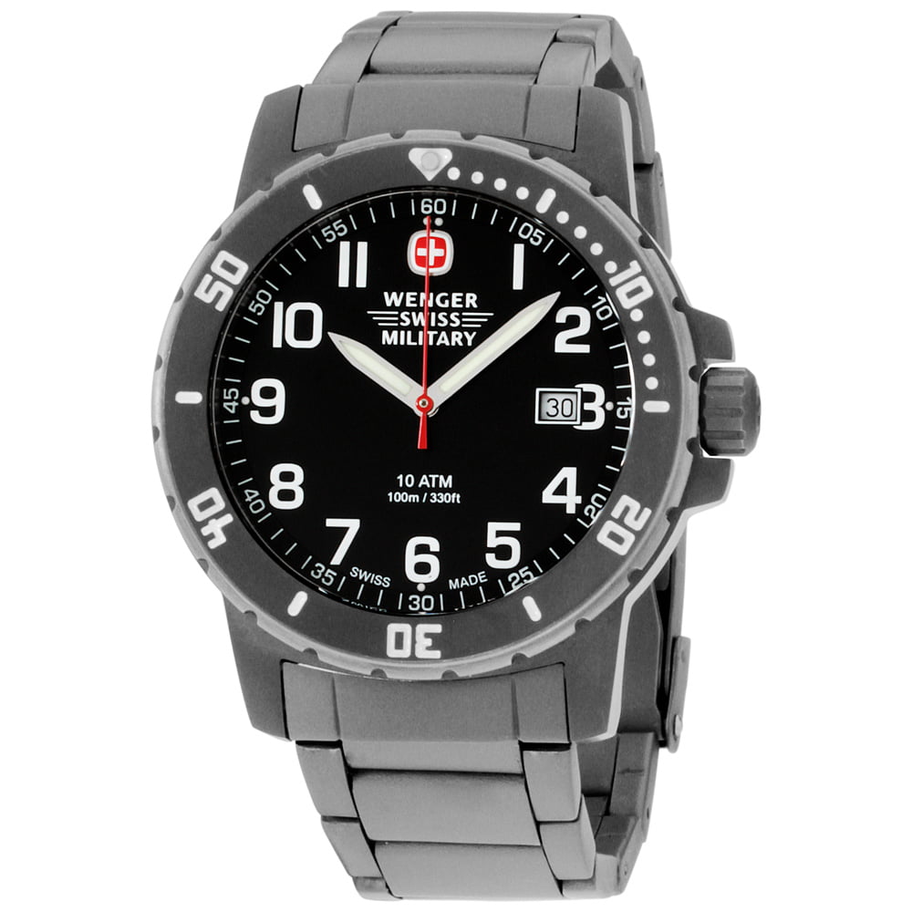 Wenger Off Road Black Dial Titanium Men's Watch 011341208S - Walmart.com