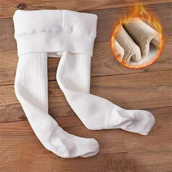 iTNHFP Wool Lined Leggings for Women Winter Toddler Kids Baby Girls Lined Solid Warm Leggings Pantihose Stretchy Basic Full Length Pants Pantyhose for Winter
