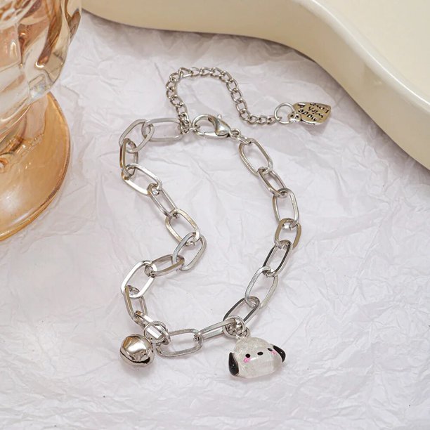 Sanrio Hellokitty Mymelody Cinnamoroll pulsera para niñas, brazalete de dulces para niñas, joyería de corazón