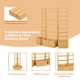 thumbnail image 6 of Foldable Planter Box with Trellis & Drainage Holes, Ideal for Climbing Plants, Fits Small & Large Spaces, Natural Wood, 6 of 10