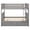 Gray, variant on Twin Over Twin Bunk Bed with Storage Drawers, Convertible Wood Bunk Bed with Safety Guardrails, Solid Pine Wood Kids Bed Frame for Bedroom, White