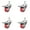 4 Swivel - Total Lock Brakes  - Red, variant on 3 Inch Red Polyurethane 10MM Threaded Stem Caster with Brake