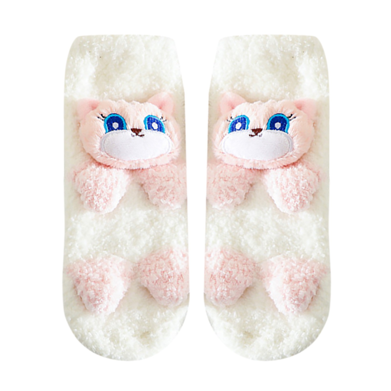 JDEFEG Mens Socks Size 1315 Socks New Pattern Coral Velvet Warm Socks