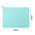 thumbnail image 5 of Homerr Absorbent Dish Drying Mat Microfiber Kitchen Drain Mat Microfiber Dish Drying Mat Absorbent Pad Large Size Kitchen Counter Mat Dish Drainer Pad Tableware Countertop Protection Mat for, 5 of 9