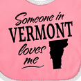 thumbnail image 4 of Inktastic Someone in Vermont Loves Me Boys or Girls Baby Bib, 4 of 4