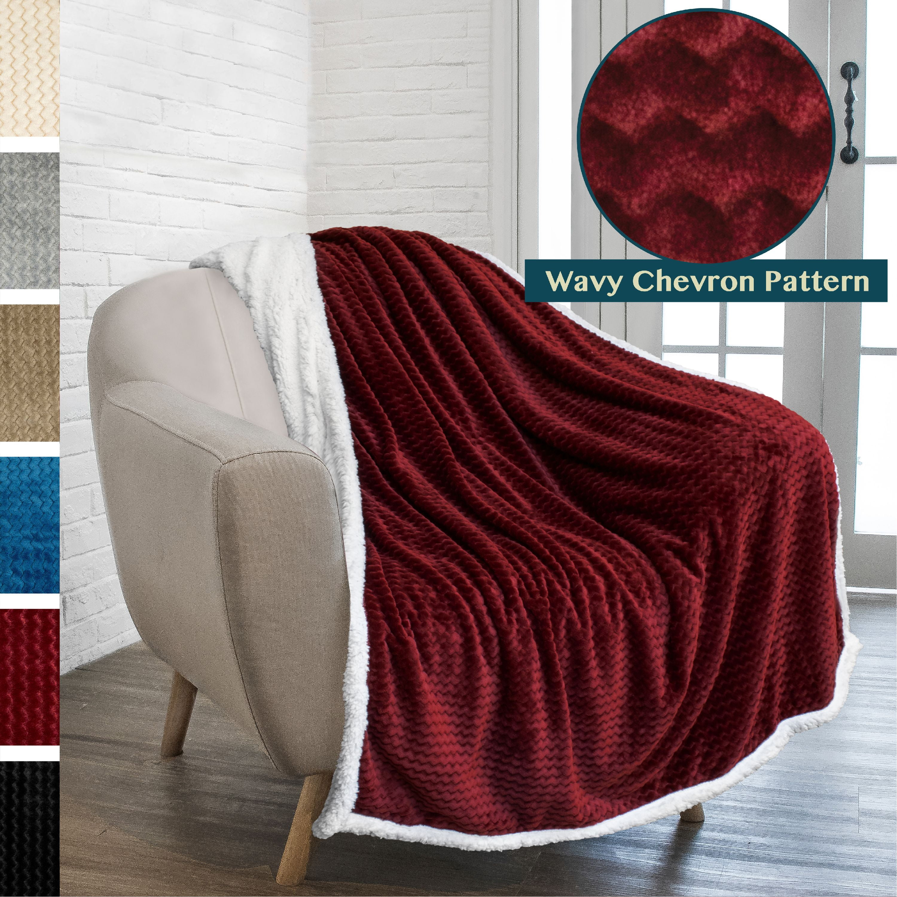 Genteele Sherpa Throw Blanket Super Soft Reversible Ultra Luxurious Plush Blanke 