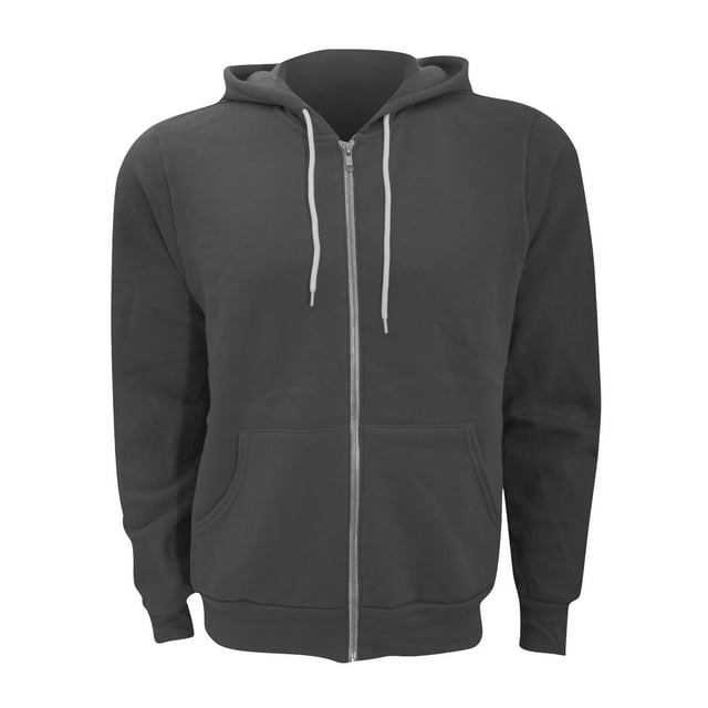 Canvas Unixex Sweat à Capuche à Fermeture à Glissière en Polaire Polycoton