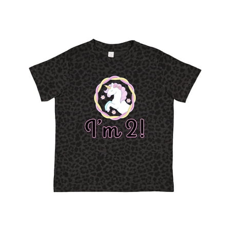 

Inktastic 2nd Birthday Unicorn Party Girls Gift Toddler Toddler Girl T-Shirt