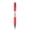 Red, variant on Preplabs 5 Pack Retractable Gel Pens, 0.5mm Fine Point, Blue Ink, Clear Transparent Barrel, Quick Dry Smooth Writing with Soft Grip for S'chool Office Home