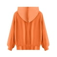 thumbnail image 6 of ATOGUTA Hoodie Sweatshirt For Girls Long Sleeve Pullover Top Hoodie Kids Fall Winter Sweatshirts Size 5T-15, Orange, 6 of 6
