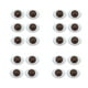 thumbnail image 2 of Feelfreeau - Juego de 20 piezas de 0,4 x 0,5 pulgadas, de ojos simulados para muñecas, accesorio de forma ovalada Marrón Macarena Globos oculares de simulación, 2 of 8