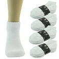 thumbnail image 2 of 3 Pairs Mens Ankle Quarter Crew Cotton Low Cut Sport Socks Size 9-11 White, 2 of 2