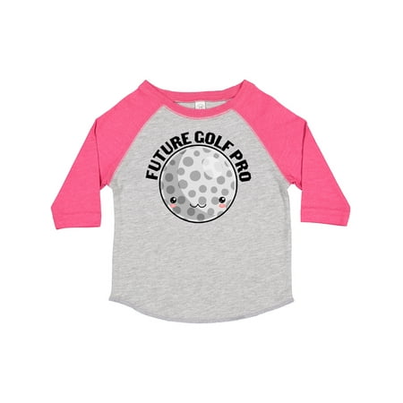

Inktastic Future Golf Pro with Cute Golf Ball Gift Toddler Boy or Toddler Girl T-Shirt