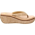 thumbnail image 3 of Volatile Women's Island Wedge Thong Sandal (Natural, 11), 3 of 7