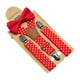 thumbnail image 1 of Conjunto de tirantes y pajarita para niños, accesorios de ropa portátiles, tirantes en forma de Y resistentes para Rojo, 1 of 9