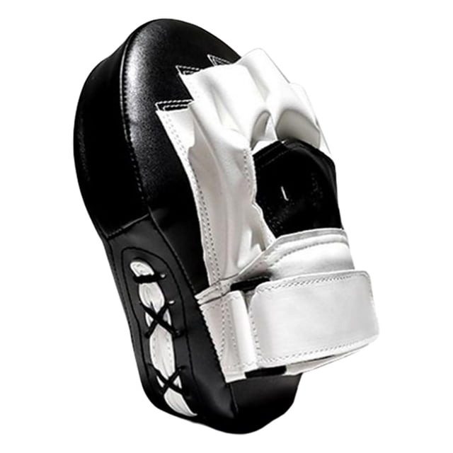 Guantes de boxeo con enfoque curvo, almohadillas de entrenamiento , guantes de mano para Karate, boxeo en tailandia Thai Kick, Sparring, Dojo, artes Blanco negro Sunnimix Almohadilla de golpe de boxeo
