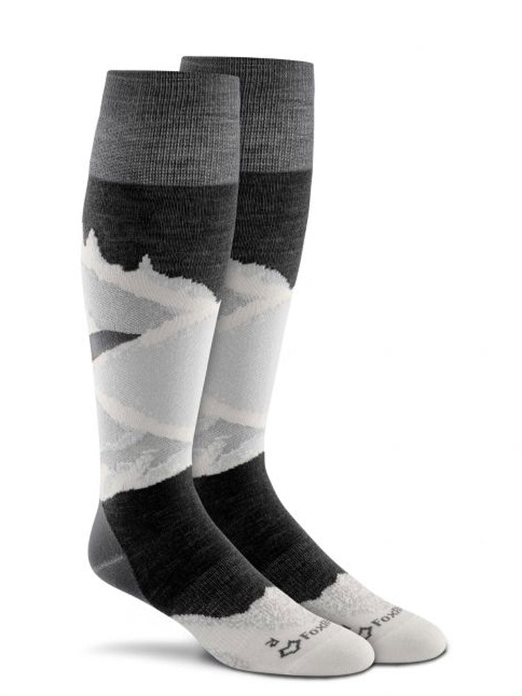 Fox River Snow Womens Socks Light Gray Sz Medium Primaloft Blue White for sale online 