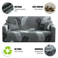 thumbnail image 4 of 1 2 3 4 Seater Printed Sofa Cover Couch Slipcover, Elastic Stretch Armchair / Loveseat / Couch Sectional Sofa Slipcover Furniture with 1 Pillowcase Protector Dog Pet, 4 of 11