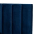 thumbnail image 4 of Bowery Hill Lit de Panneau de Velours Bleu Marine avec Tête de Lit, 4 of 9
