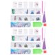 thumbnail image 2 of Juego de 2 marcapáginas de diamantes de cristal 5D, pintura artesanal, forma elegante, patrón redondo para mujer, artesanía colgante, 2 of 8