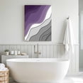 thumbnail image 5 of Canvas Wall Art Abstract Beach Canvas Art Print Aesthetic Grey to Purple Gradient Pictures Wall Decor for Living Room Bedroom Artwork Decorations Stretched Framed Ready to Hang 8"x10", 5 of 9