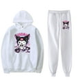 thumbnail image 6 of Kuromi merch Anime Onegai My Melody  hoodies suits pocket drawstring hoodies sweatshirt men/women Strap sports pants, 6 of 6