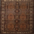 thumbnail image 1 of Ahgly Company Machine Washable Indoor Square Traditional Sienna Brown Area Rugs, 5' Square, 1 of 7