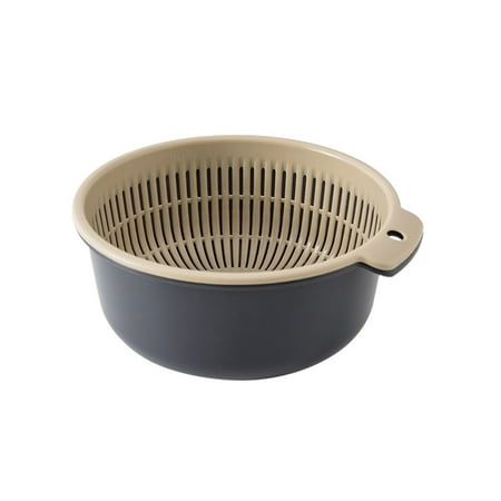 

UYUH 2in1 Kitchen Washing Basket Fruit Basket Basket Round Two Layer Of Waterlogging Caused By Excessive Rainfall for Home Bedroom Kitchen Bathroom Garden Tools Supplies & Decorations