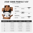 thumbnail image 5 of Uemuo Cat Meow Pattern Women's Sports Bra - High Impact Support, Breathable, and Comfortable Athletic Bra for Running, Yoga, and Workouts, 5 of 9