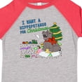 thumbnail image 4 of Inktastic I Want a Hippopotamus for Christmas Boys or Girls Toddler T-Shirt, 4 of 5