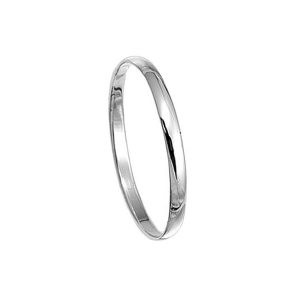 Women's 2MM Stainless Steel High Polish Domed Wedding Band (Size 5 to 15)