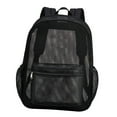 thumbnail image 2 of Mochila de malla Mochila de playa Mochila ligera y elegante Bolsa de gimnasio multifuncional Bolsa deportiva para ir de compras en bicicleta al aire Negro, 2 of 8