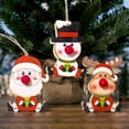 thumbnail image 4 of XWSHYW Adornos Colgantes Colgante Luminoso de Navidad Decoración de Papá Noel Luz Decoración Navideña, 4 of 6