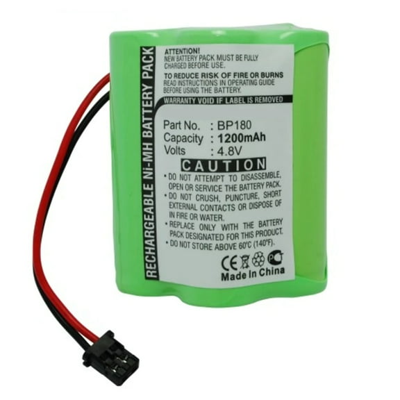 Batteries N Accessories BNA-WB-H1210 Barcode Scanner Battery - Ni-MH, 4.8V, 1200 mAh, Ultra High Capacity Battery - Replacement for Bearcat BBTY0356001 Battery