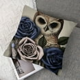 thumbnail image 7 of Happy Halloween Owl Pillowcase, Floral Throw Pillow Cover,Cushion Case with Hidden Zipper, Floral Pillow Cases for Living Room Couch Sofa Patio Garden Car, 7 of 7