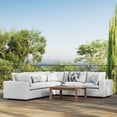 thumbnail image 1 of Modway Commix Sectionnel de Mobilier de Patio Extérieur 5 Pcs, Blanc, 1 of 10