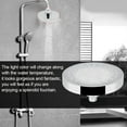 thumbnail image 4 of Gseagtia 6inch Round Shape Temperature Controlled 3Colors LED Light Bathroom Shower Spray Head Sprayer, 4 of 8