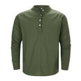 thumbnail image 3 of Gaexia Classic Solid Color Long Sleeve Polo Shirt for Men Collared Top Casual Business Comfortable Stylish Mens Golf Polo, 3 of 7