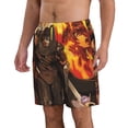 thumbnail image 2 of Berserk Anime Men's Beach Shorts Swim Trunks Casual Quick Dry Board Shorts Swimwear with Mesh Lined and Pockets, 2 of 8