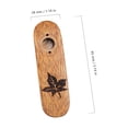 thumbnail image 2 of Mini instrumento de viento Kazoo de madera de caoba para amantes de la música (hoja de arce), 2 of 4